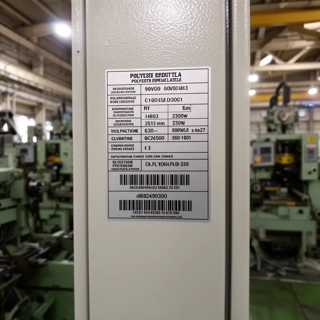 Etiqueta de Poliéster Industrial — foto 2